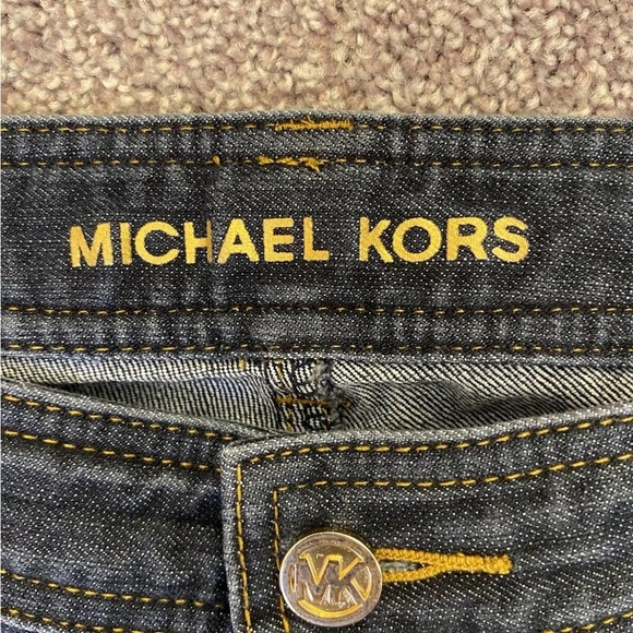 Michael Kors Women's Boot Cut Jeans Mid Rise Blue Denim Stretch Pockets Size 12 - Picture 10 of 12